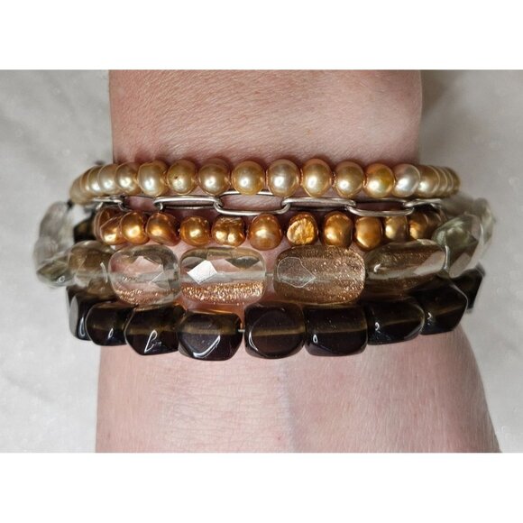 Vintage Layered Smoky Quartz Silpada Holiday Party - Picture 1 of 8
